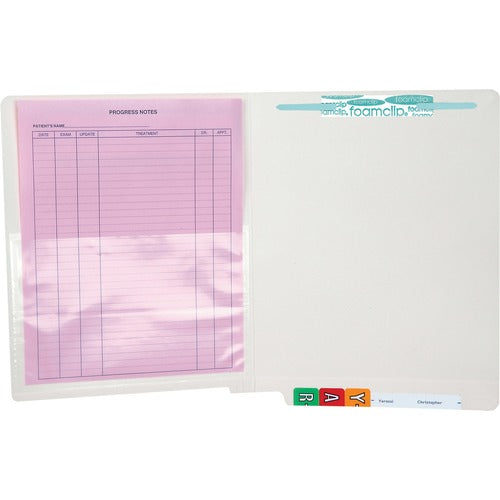 Tabbies TAB54498 Self-Adhesive Poly Pockets - 4 3/4" X 7" Sheet Size - Clear - 100 / Box