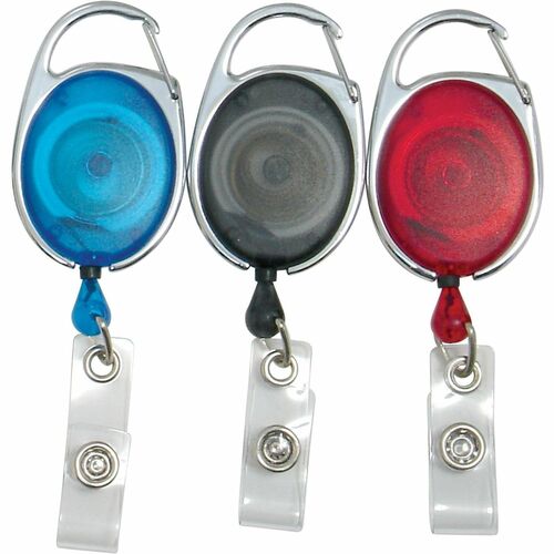 SICURIX BAU68769 Quick Clip Id Card Reel - 3 / Pack - Beige, Green