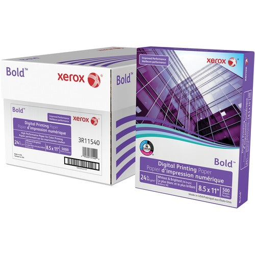 Xerox XER3R11540 Bold Digital Printing Paper, FSC Certified, 24 lb., 8 1/2" x 11" , Ream