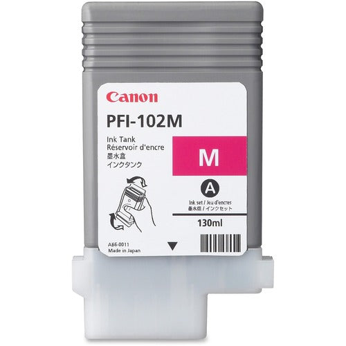 Canon CNM0897B001AA PFI-102M Original Inkjet Ink Cartridge - Magenta - 1 Each