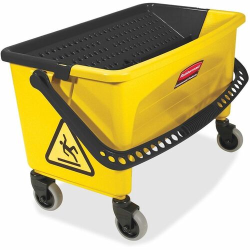 Rubbermaid Commercial RCPQ90088YW Microfiber Press Wring Bucket