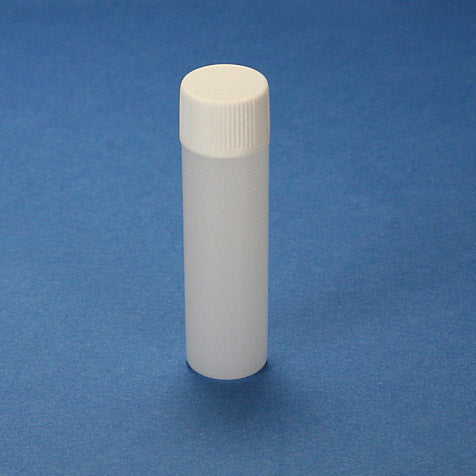 Globe Scientific 101020 Scintillation Vial 6.5mL PE with Attached White Screw Cap