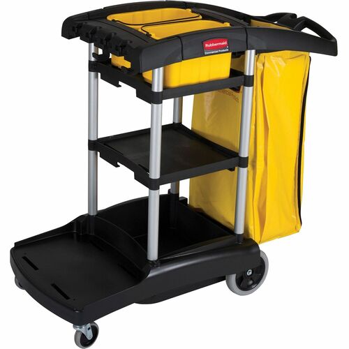 Rubbermaid Commercial RCP9T7200BK High Capacity Cleaning Cart