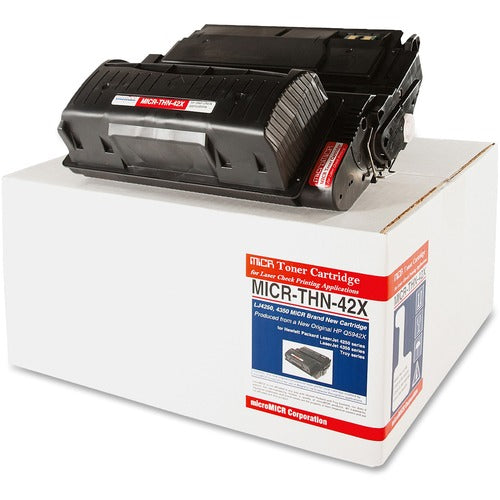microMICR MCMMICRTHN42X MICR Laser Toner Cartridge Q5942X - Black - 1 Each