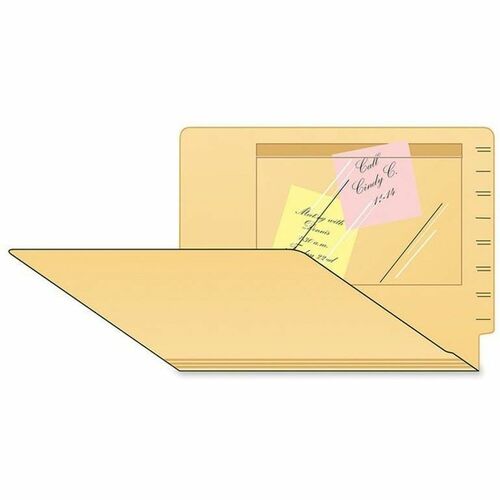 Tabbies TAB54499 Self-Adhesive Poly Pocket - 6" Height X 9" Width - Clear - Poly - 100 / Box