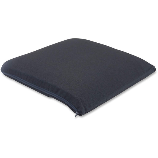 The ComfortMakers MAS91061 Master Memory Foam Seat Cushion - Washable, Anti-Fatigue, Adjustable Strap, Flame Retardent Fabric - Hook Mount - 17.5" X 2.8" X 17" - Black