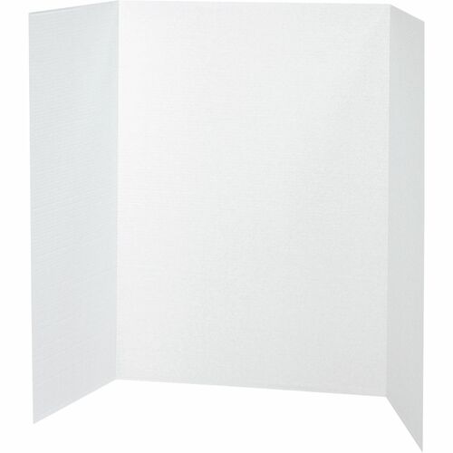 Pacon PAC3763 Spotlight White Headers Corrugated Presentation Board - 36" Height X 48" Width - White Surface - 24 / Carton
