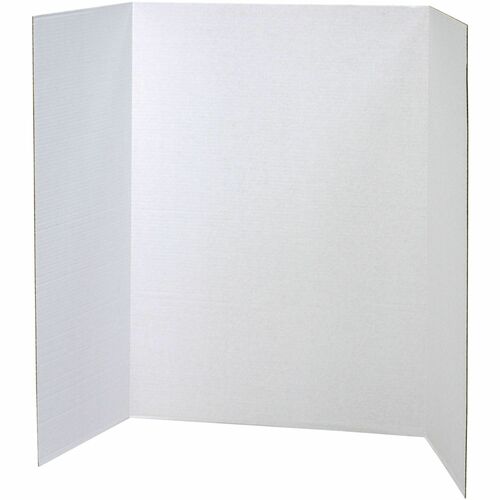 Pacon PAC37634 Spotlight White Headers Corrugated Presentation Board - 36" Height X 48" Width - White Surface - 4 / Carton