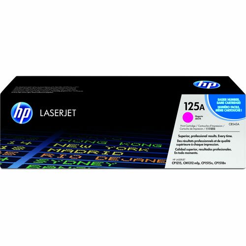 HP HEWCB543A 125A (CB543A) Original Standard Yield Laser Toner Cartridge - Single Pack - Magenta - 1 Each