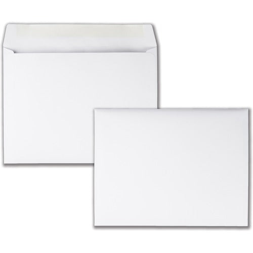 Quality Park QUA37693 Booklet Envelope - Booklet - #9 1/2 - 12" Width X 9" Length - 28 Lb - Gummed - Paper - 100 / Box - White