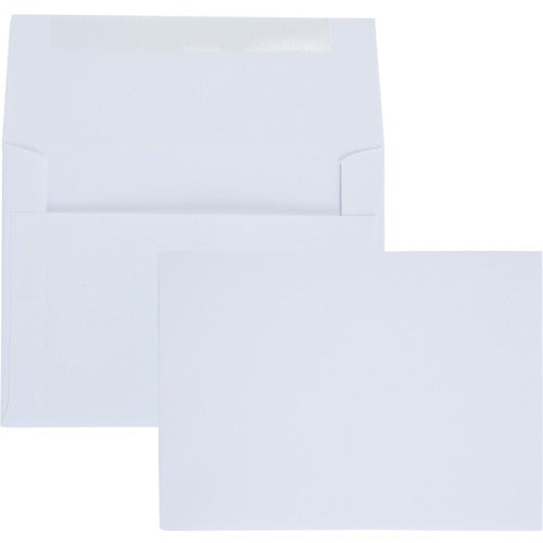 Quality Park QUA36417 Invitation Envelope - Announcement - #6 - 6.50" Width X 4.75" Length - 24 Lb - Gummed - Paper - 100 / Box - White