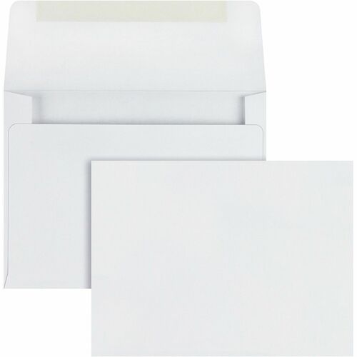 Quality Park QUA36226 Classic #5-1/2 Invitation Envelopes - #5-1/2 - 4.38" Width X 5.75" Length - Flap - 500 / Box - White