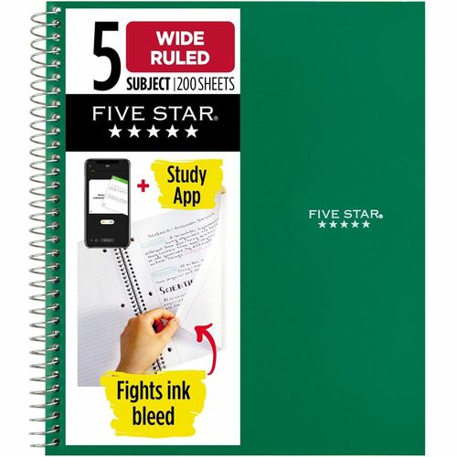 Five Star MEA05206 Five-subject Notebook