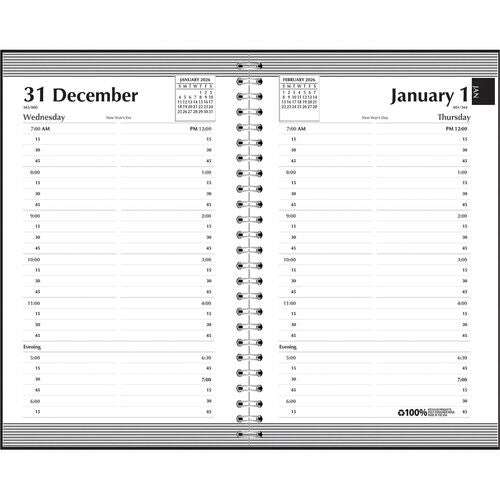 House of Doolittle HOD28802 Quarter-hourly Appointment Daily Planner