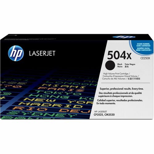 HP HEWCE250X 504X (CE250X) Original Laser Toner Cartridge - Single Pack - Black - 1 Each