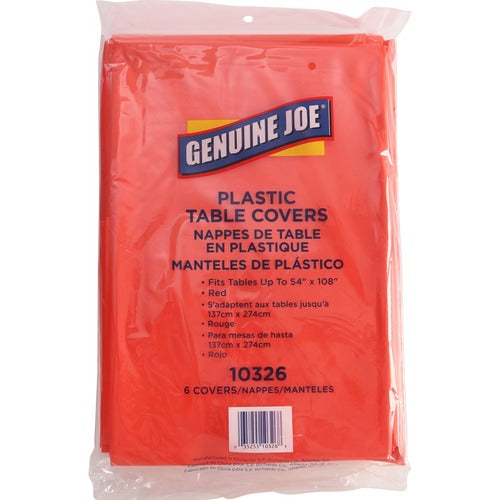 Genuine Joe GJO10326 Plastic Rectangular Table Covers