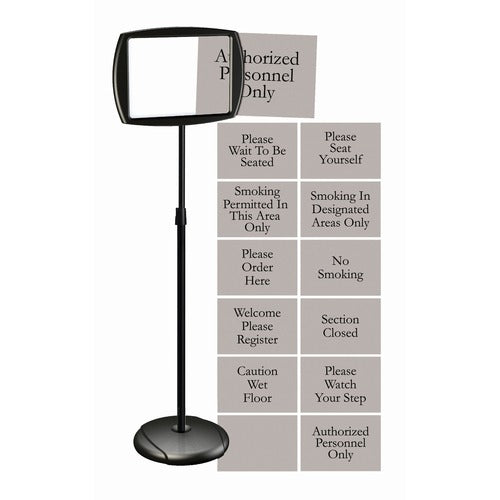 MasterVision BVCSIG05050505 Interchangeable Floor Pedestal Sign