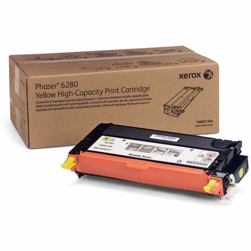 Xerox XER106R01394 Yellow Toner Cartridge - Laser - High Yield - 5900 Page - 1 Each