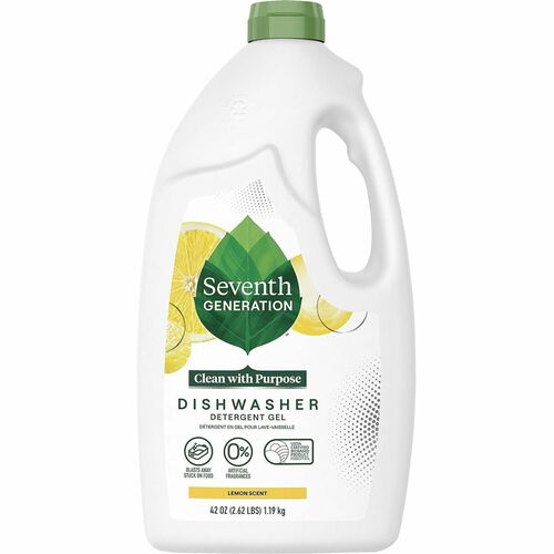 Seventh Generation SEV22171 Natural Dishwasher Gel - Gel - 42 Oz (2.62 Lb) - Lemon Scent - 1 Each