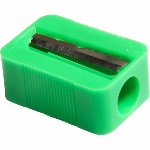Baumgartens BAUMR3380 Slanted Face Pencil Sharpener Single Hole ASSORTED Colors (MR3380)