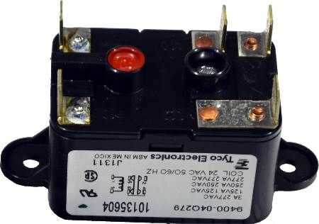 Goodman-Amana 10135604 Relay, 125 to 277 VAC, 0.125 A, 4 in WD, 6 in LG, 4 in HT