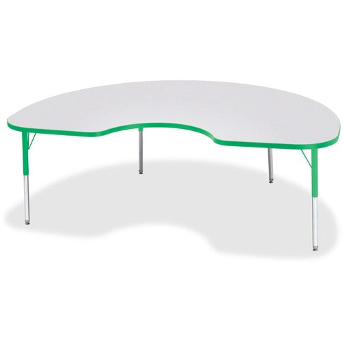 Jonti-Craft JNT6423JCE119 Berries Elementary Gray Laminate Kidney Table