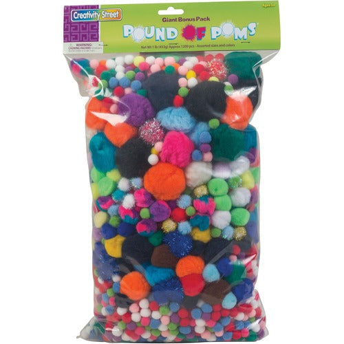 Creativity Street PAC818001 Pound of Poms
