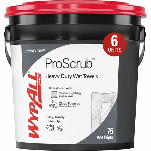 Wypall KCC91371 PowerClean ProScrub Heavy Duty Wet Towels