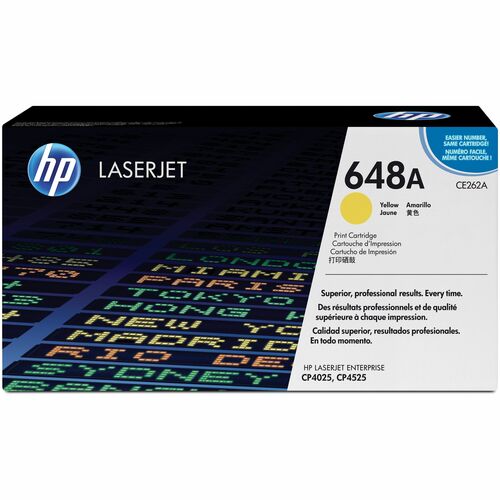 HP HEWCE262A 648A (CE262A) Original Standard Yield Laser Toner Cartridge - Single Pack - Yellow - 1 Each