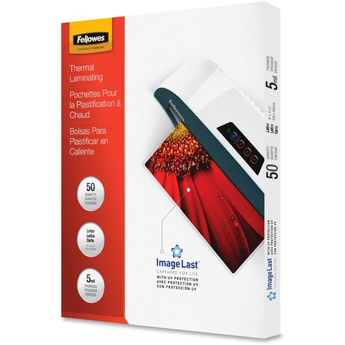 Fellowes FEL5204002 Glossy Pouches - 5 Mil, Letter, 50 Pack - Sheet Size Supported: Letter - Laminating Pouch/Sheet Size: 9" Width X 11.50" Length X 5 Mil Thickness - Type G - Glossy - For Document - Durable - Clear - 50 / Pack