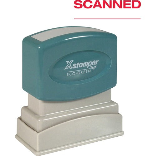 Xstamper XST1829 Eco-Green SCANNED Pre-inked Stamp