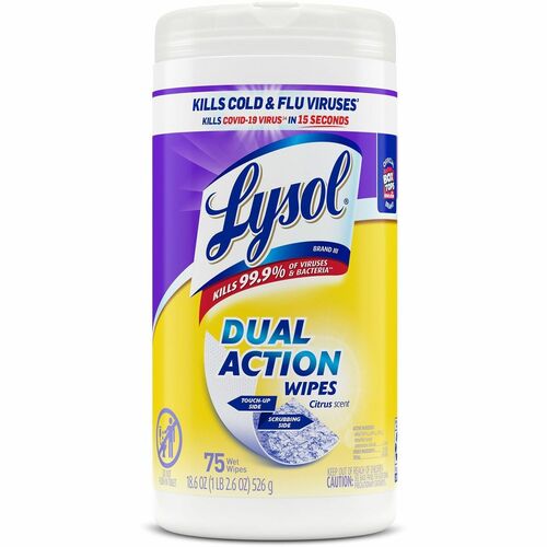 Lysol RAC81700 Dual Action Wipes