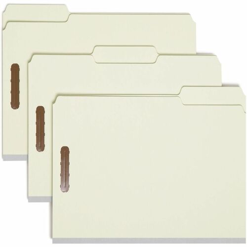 Smead SMD15005 1/3 Tab Cut Letter Recycled Fastener Folder