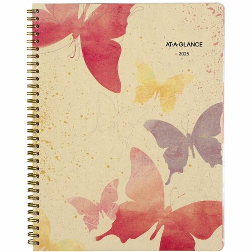 At-A-Glance AAG791905G Watercolors Recycled Planner