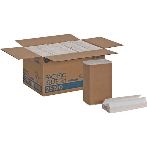 Pacific Blue Basic GPC25190 C-Fold Recycled Paper Towel