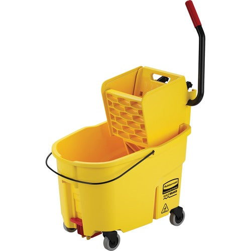 Rubbermaid Commercial RCP618688YEL Wavebreak 44-Quart Side Press Mopping System