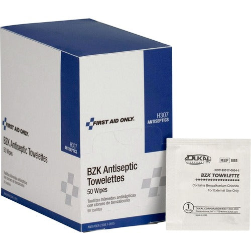 First Aid Only FAOH307 BZK Antiseptic Towelettes