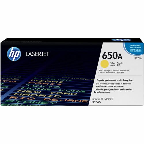 HP HEWCE272A 650A (CE272A) Original Laser Toner Cartridge - Single Pack - Yellow - 1 Each