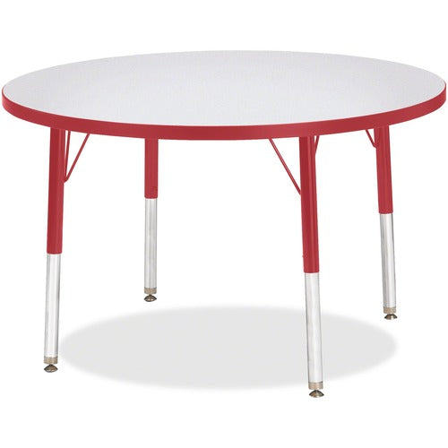 Jonti-Craft JNT6488JCE008 Berries Elementary Height Color Edge Round Table
