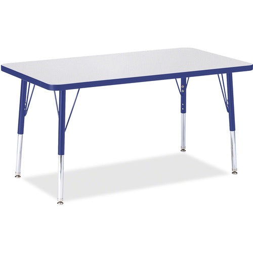 Jonti-Craft JNT6478JCE003 Berries Elementary Height Gray Top Rectangular Table