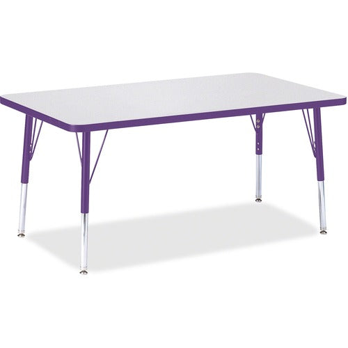 Jonti-Craft JNT6473JCE004 Berries Elementary Height Color Edge Rectangle Table