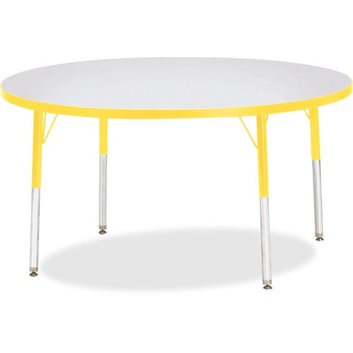 Jonti-Craft JNT6433JCA007 Berries Adult Height Color Edge Round Table