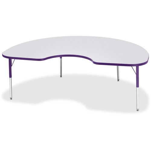 Jonti-Craft JNT6423JCE004 Berries Elementary Height Color Edge Kidney Table