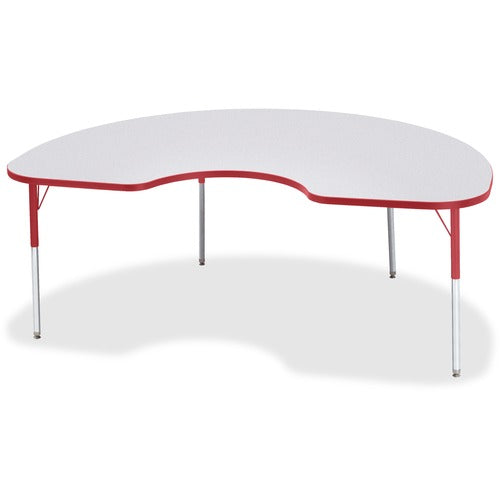 Jonti-Craft JNT6423JCA008 Berries Adult Height Prism Color Edge Kidney Table