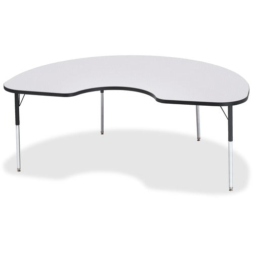 Jonti-Craft JNT6423JCA180 Berries Adult Height Prism Color Edge Kidney Table