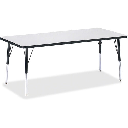 Jonti-Craft JNT6413JCE180 Berries Elementary Height Color Edge Rectangle Table