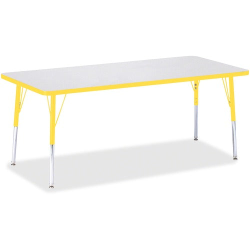 Jonti-Craft JNT6413JCE007 Berries Elementary Height Color Edge Rectangle Table