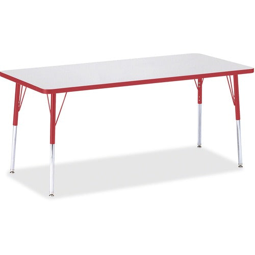 Jonti-Craft JNT6413JCA008 Berries Adult Height Color Edge Rectangle Table