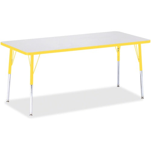 Jonti-Craft JNT6413JCA007 Berries Adult Height Color Edge Rectangle Table