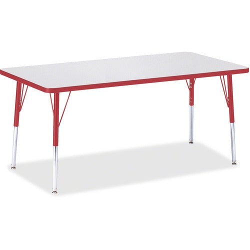 Jonti-Craft JNT6408JCA008 Berries Adult Height Color Edge Rectangle Table